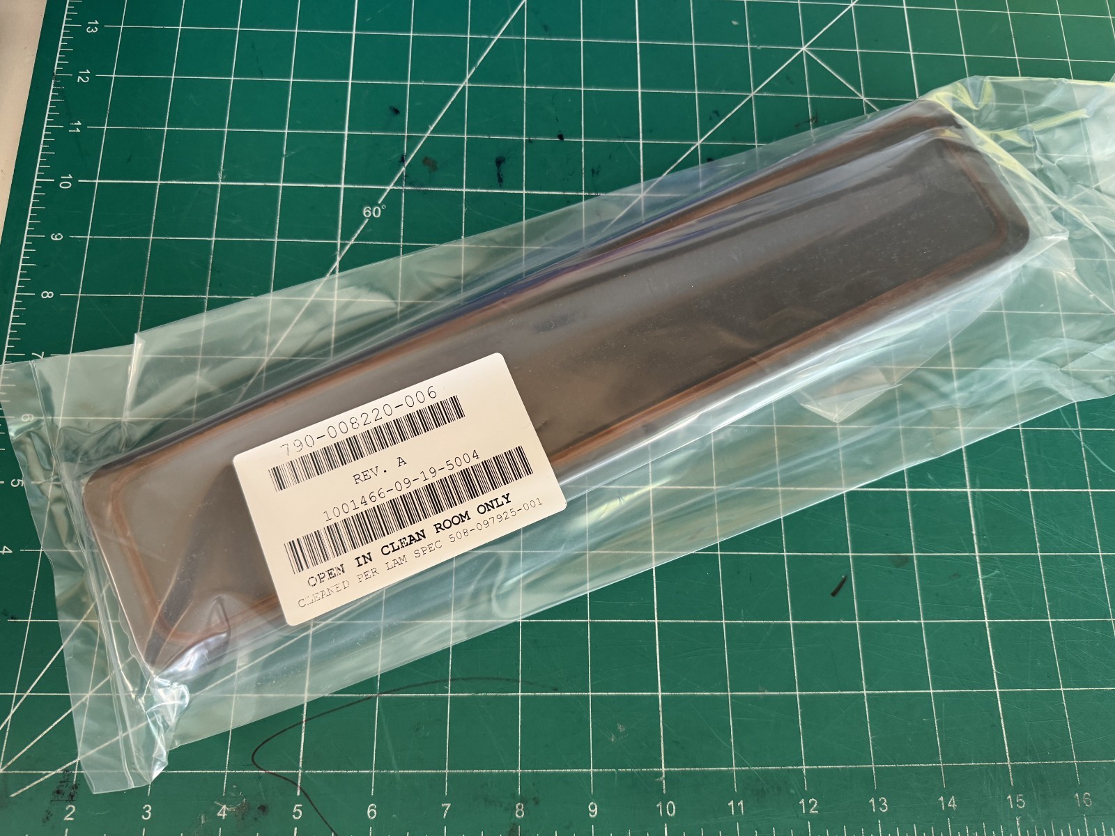 LAM # 508-097925-001 PLATE GV XRZ BONDED 5641A1827SSXRZ 790-008220-006