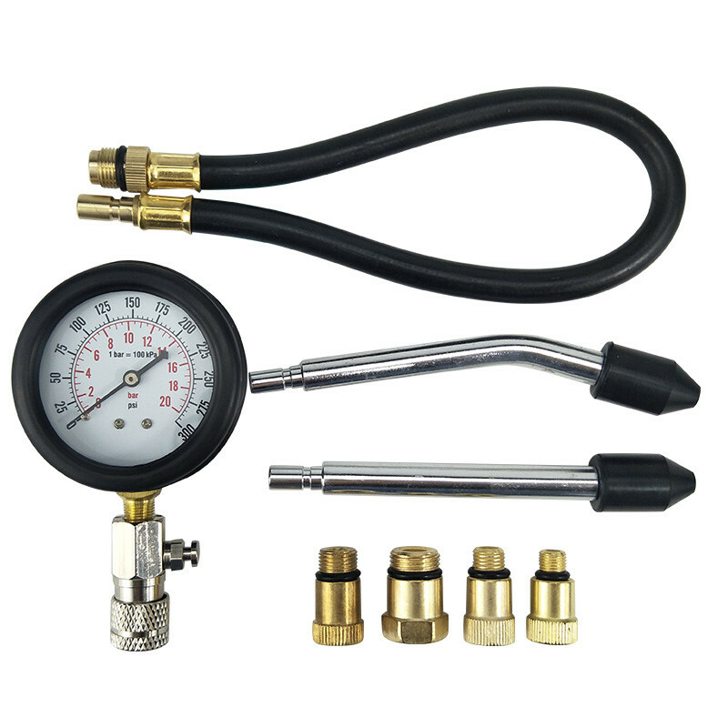 Car Engine Compression Cylinder Pressure Tester Gauge Multi-Function Tools Set