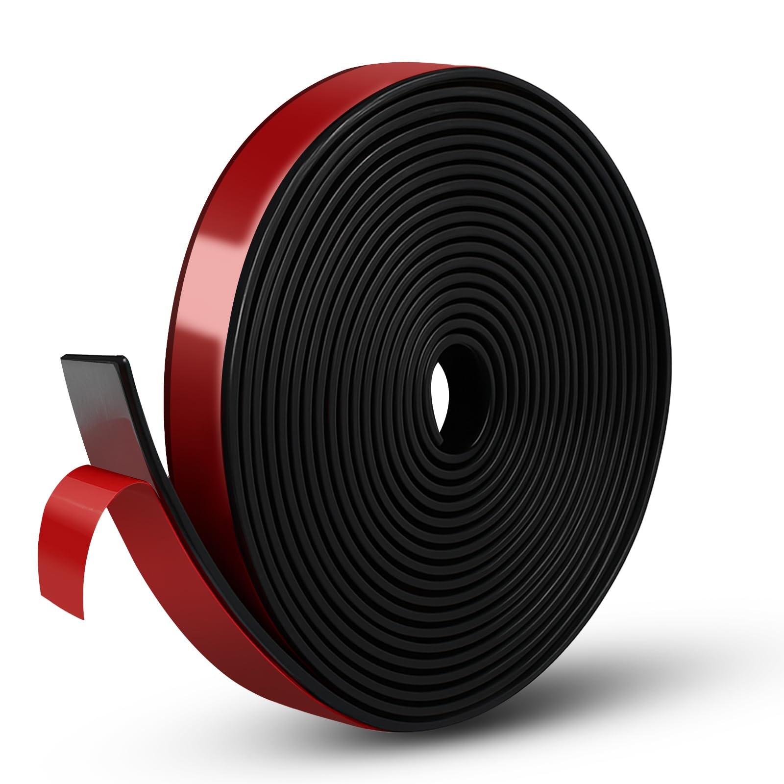 Neoprene Rubber Strips, 1/2" Wide X 1/16" Thick X 115" Long, Black