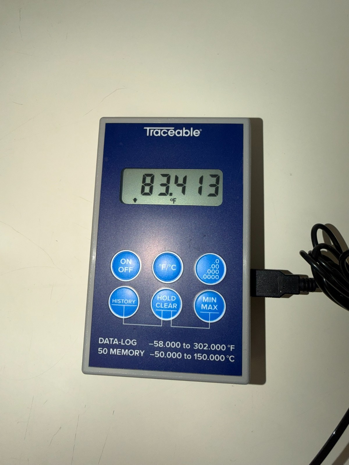 Traceable 4000TR Scientific Thermistor Thermometer USB Probe New Battery Working