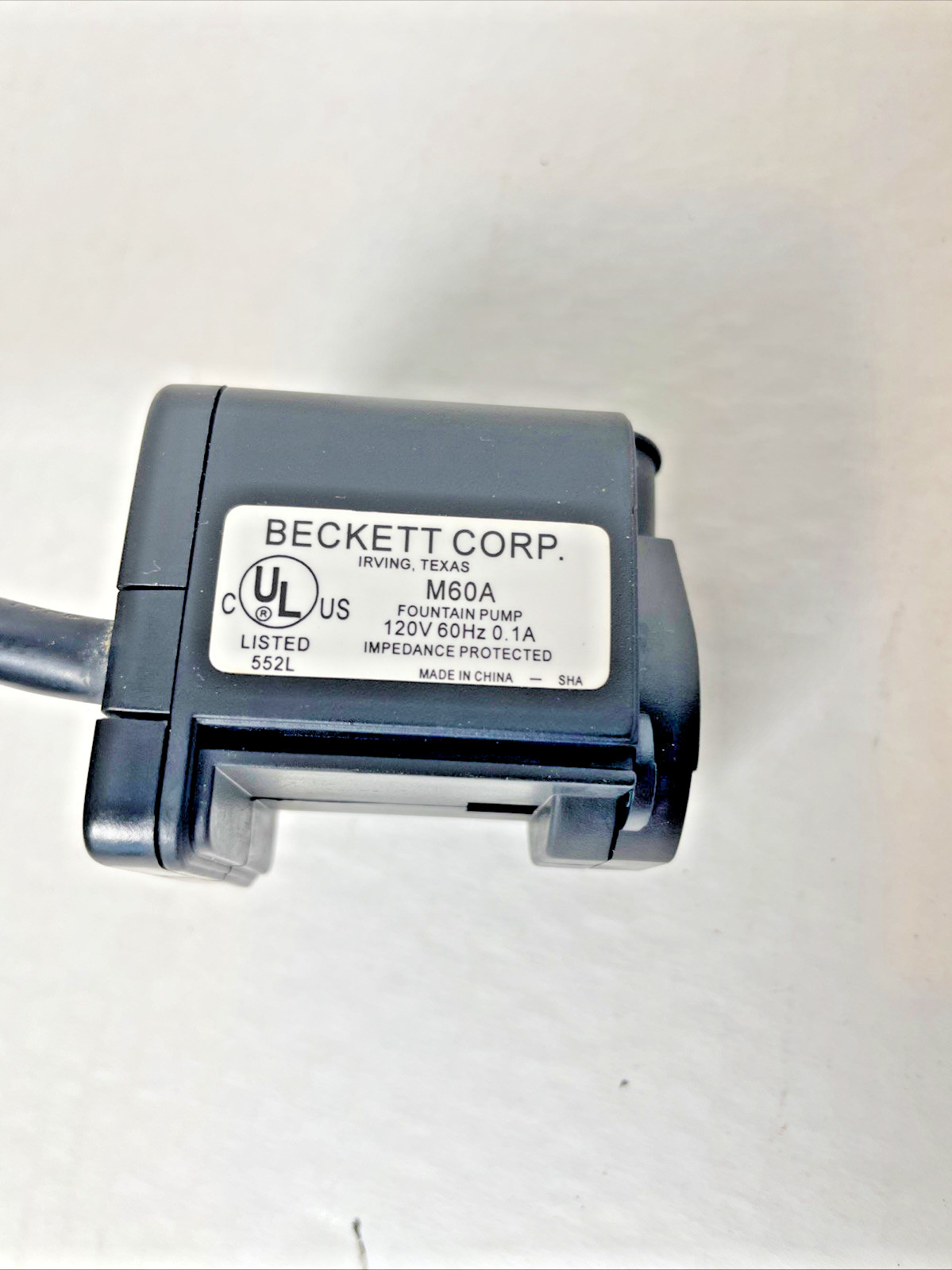 Beckett Submersible Fountain Pump M60A For Indoor/Outdoor Pre Owned Tested
