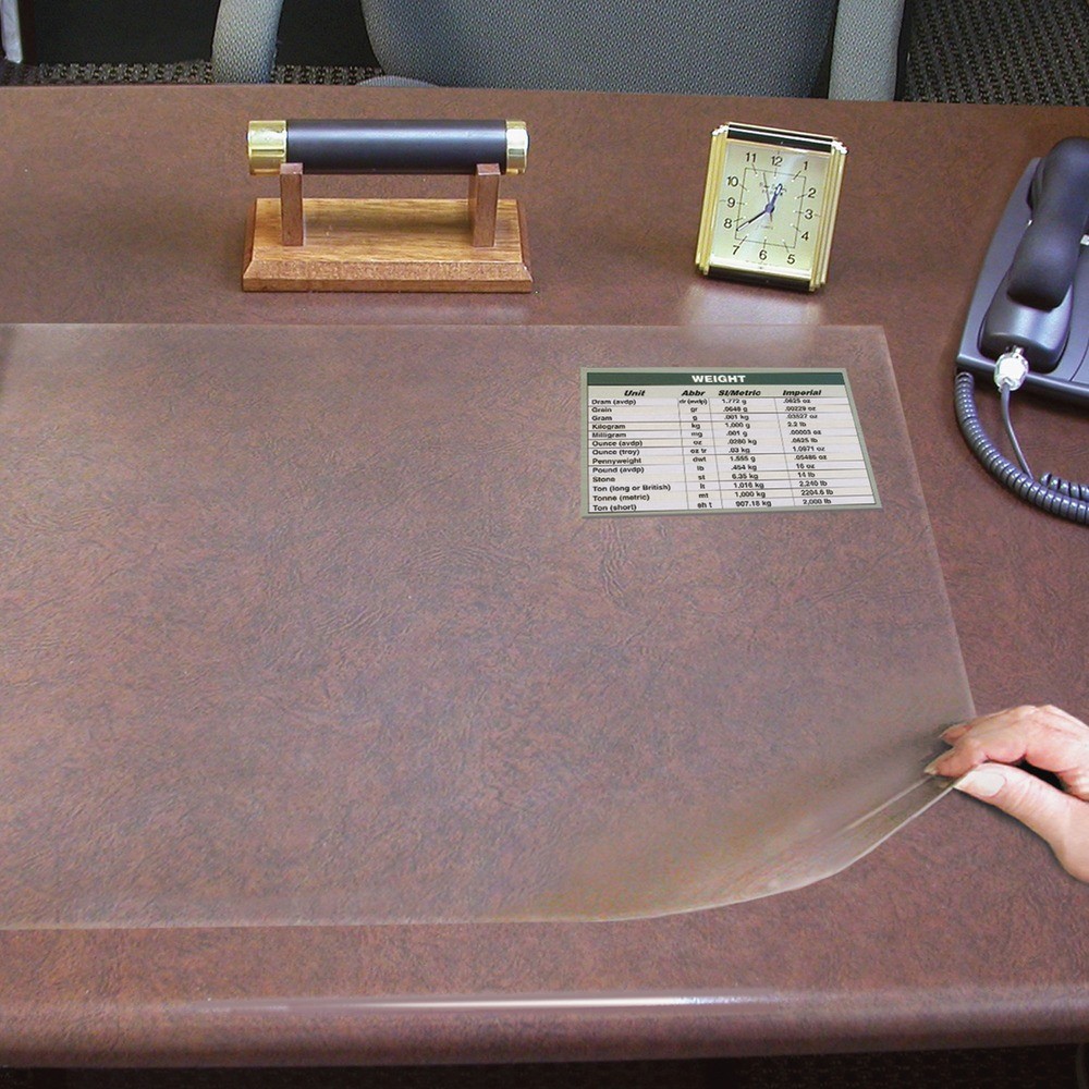 Artistic Second Sight Clear Desk Protectors - Rectangular - 24" Width - Plastic