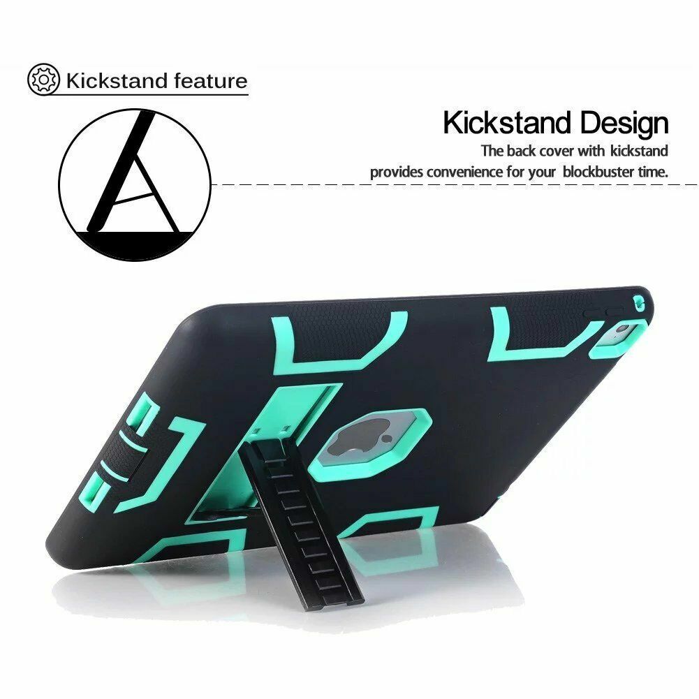 For iPad 6th/5th Gen Case 9.7" Shockproof Heavy Duty Cover + Screen Protector