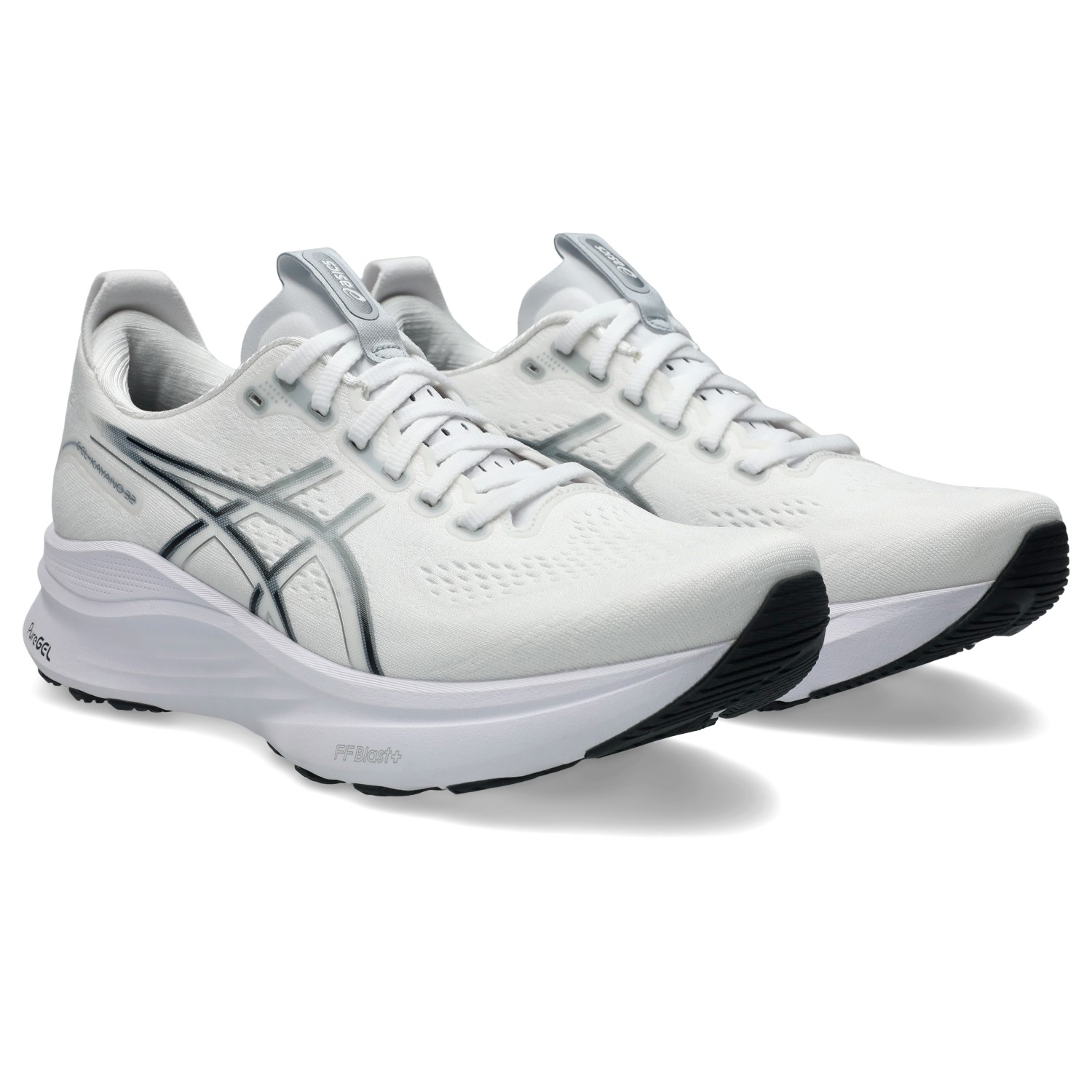 ASICS Men's Gel-Kayano 32 Running Shoes, White/Pure Silver