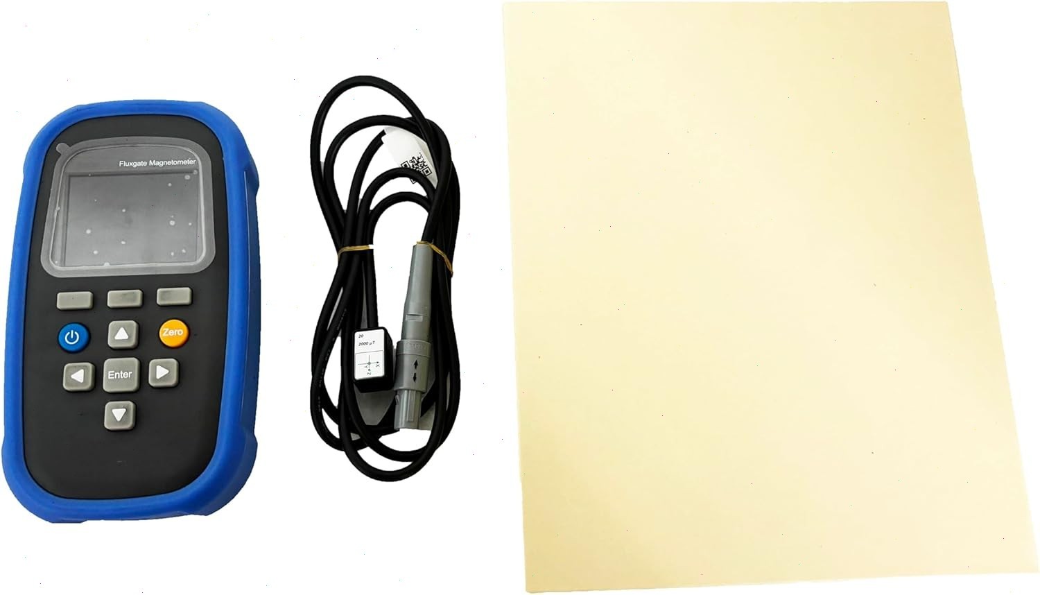 Three-axis Fluxgate Magnetometer with Class Range 0~2000 μT μT mG Unit Switch