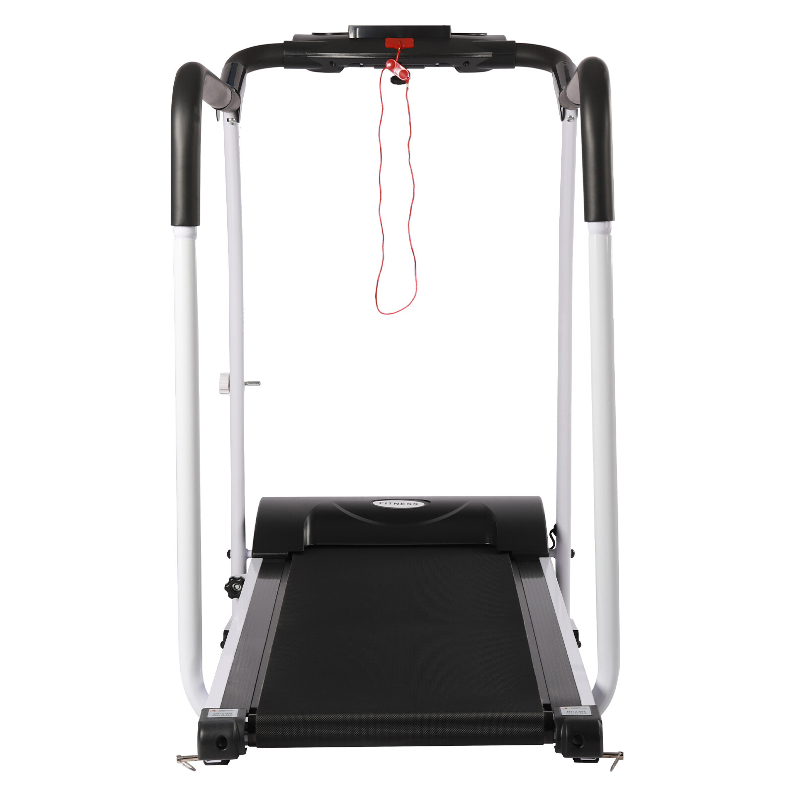 Walking Treadmill with Full Length Handrails &Heart Rate Sensor Recovery Fitness