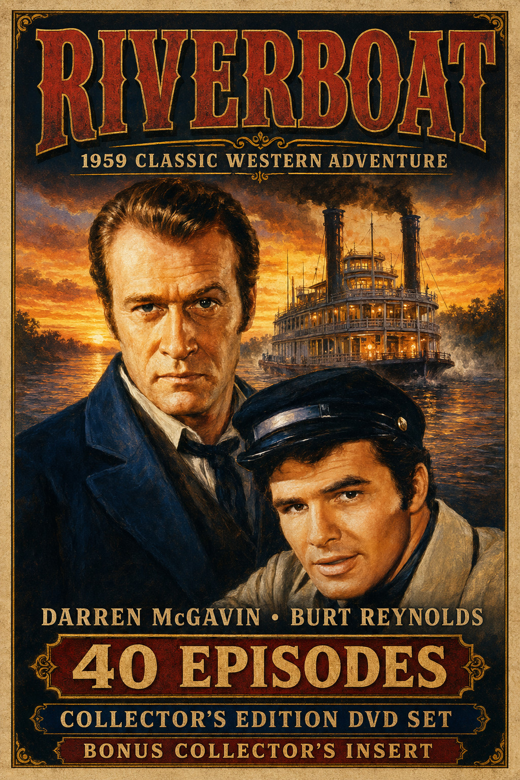 Riverboat (1959) – 40 Episodes Collector’s Edition DVD Set