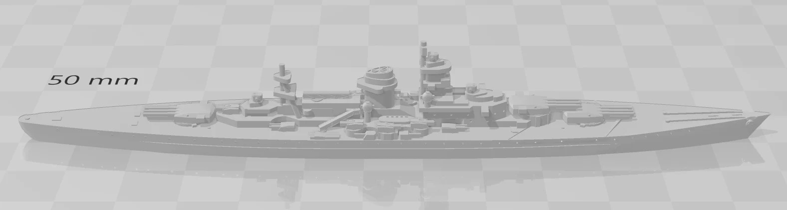 Scharnhorst - German Navy - Wargaming - Axis and Allies - Naval Miniature -  Tab