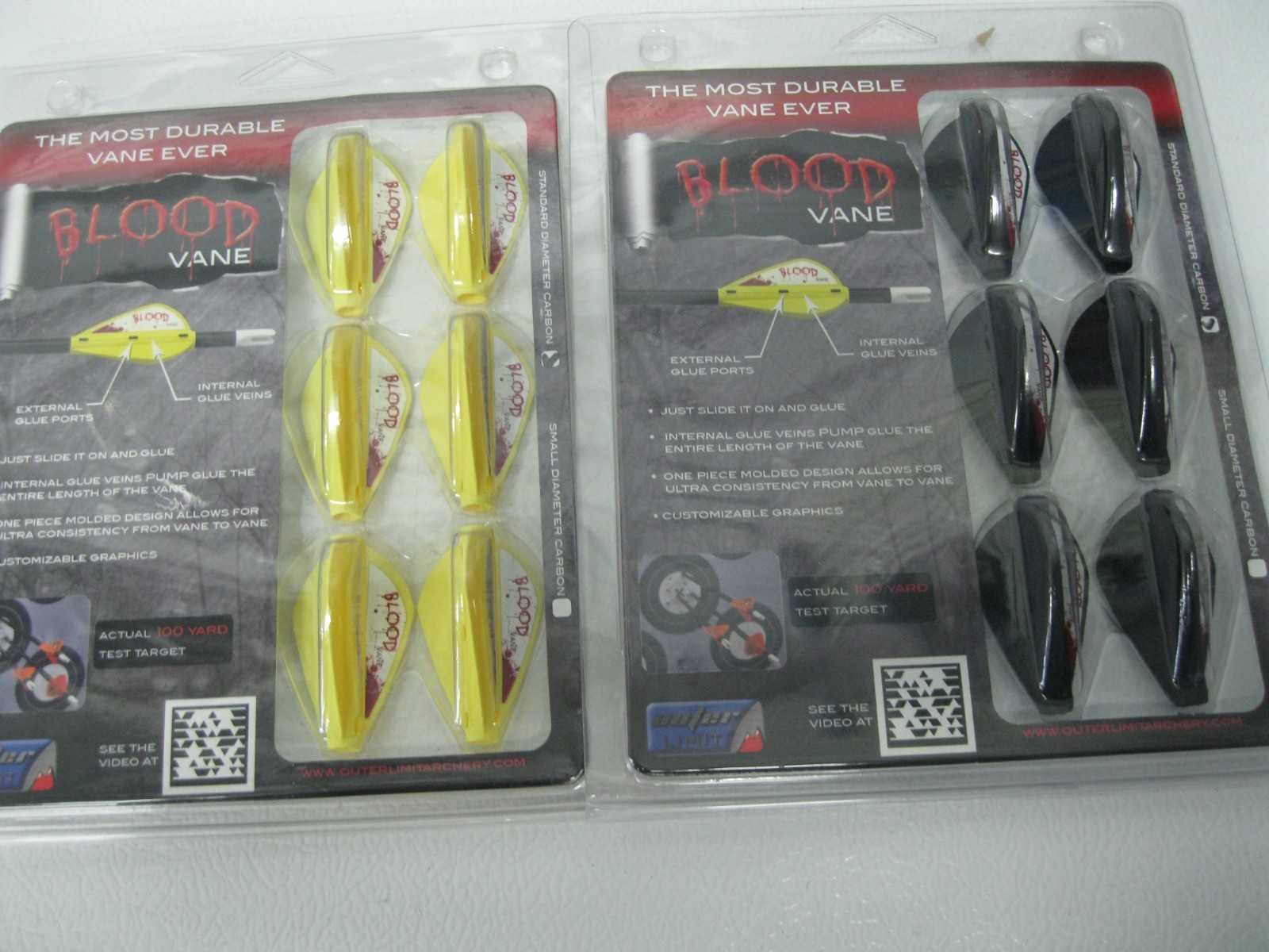 6 yellow  6  black bloodvanes
