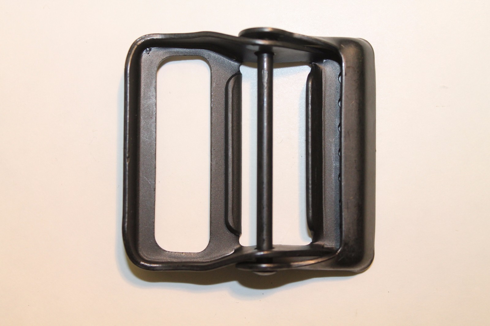 Military Webbing Tongueless Hinge Buckle, 1 1/2", Mil-Spec, Black. Lot of 10