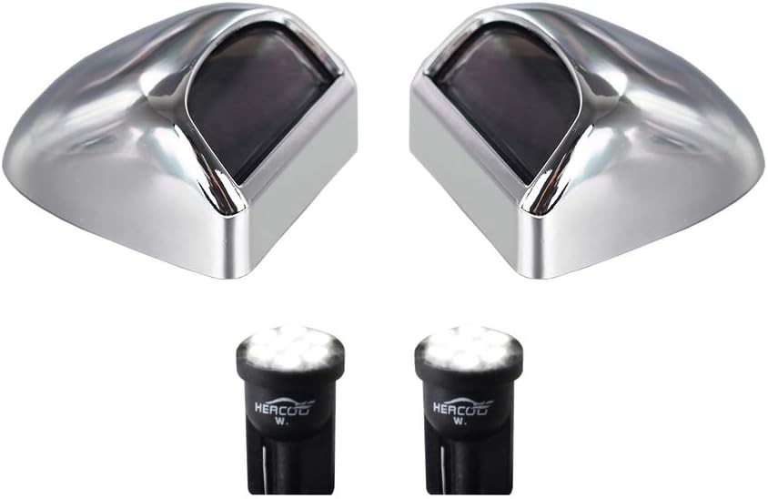 LED License Plate Light Lamp Lens White Bulbs Chrome Rear Housin Color: Chrome