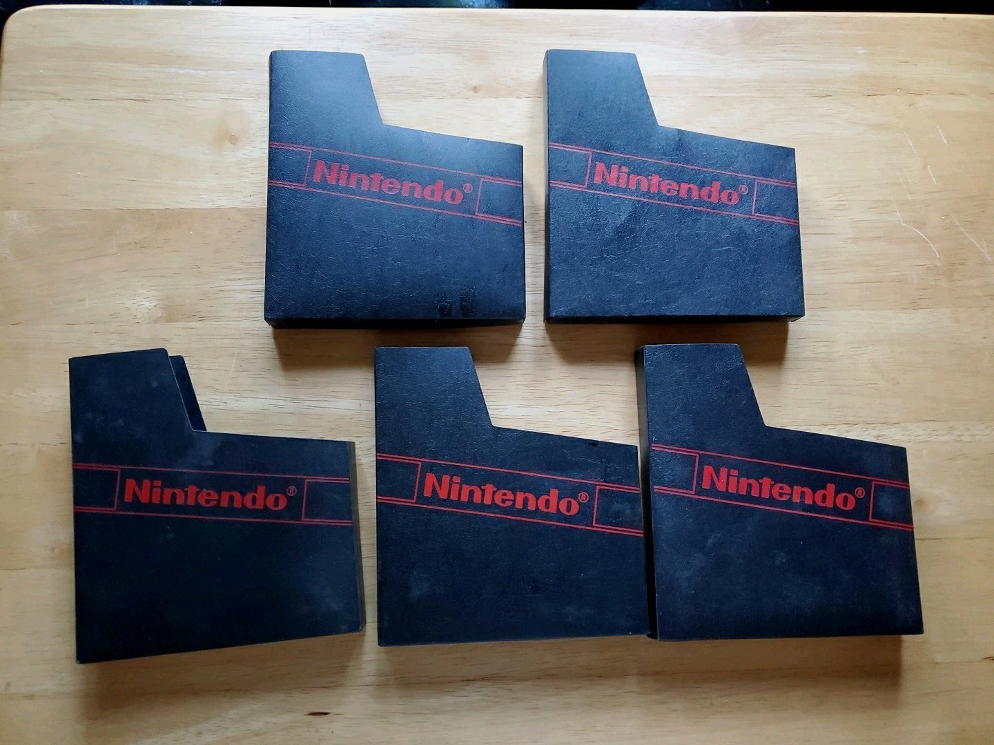 5 NES Nintendo Logo Dust Covers Protective Cases Sleeves for Original Games
