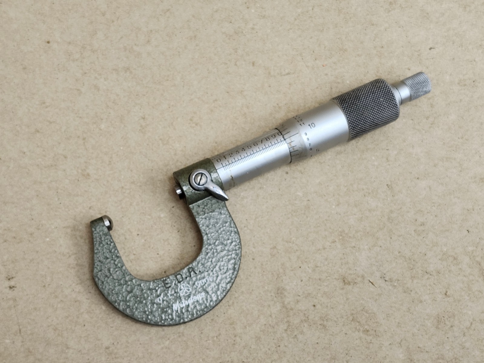 Mitutoyo #115-163 Outside Micrometer 0-1" with Spherical Face