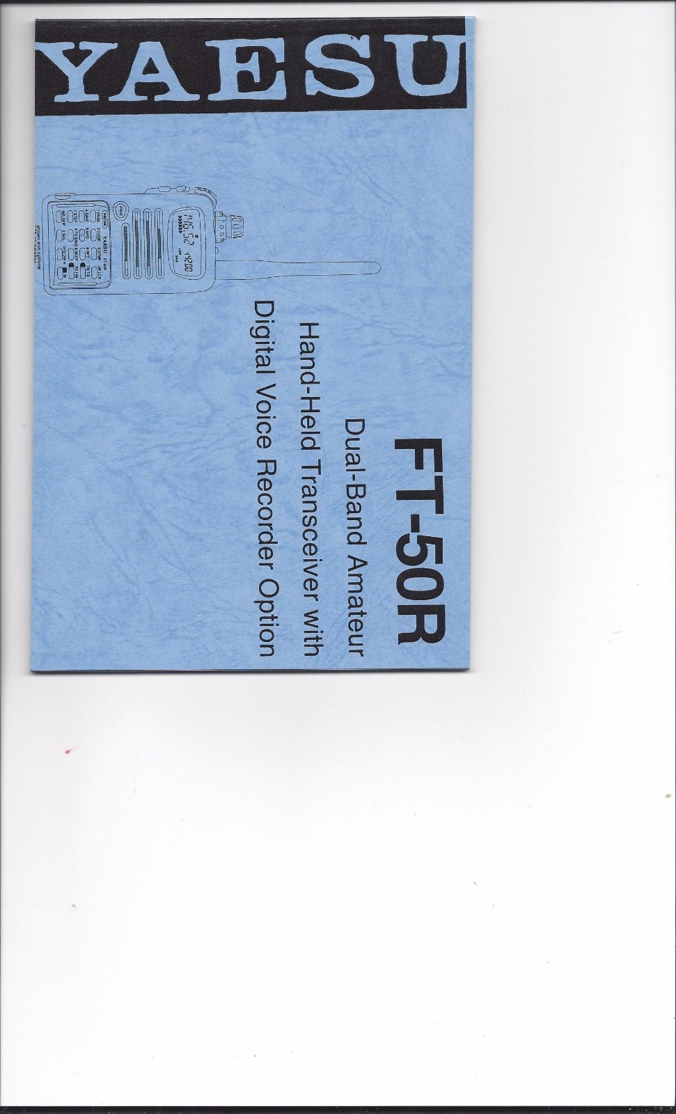 NEW Yaesu FT-50R Operating Manual Book in English