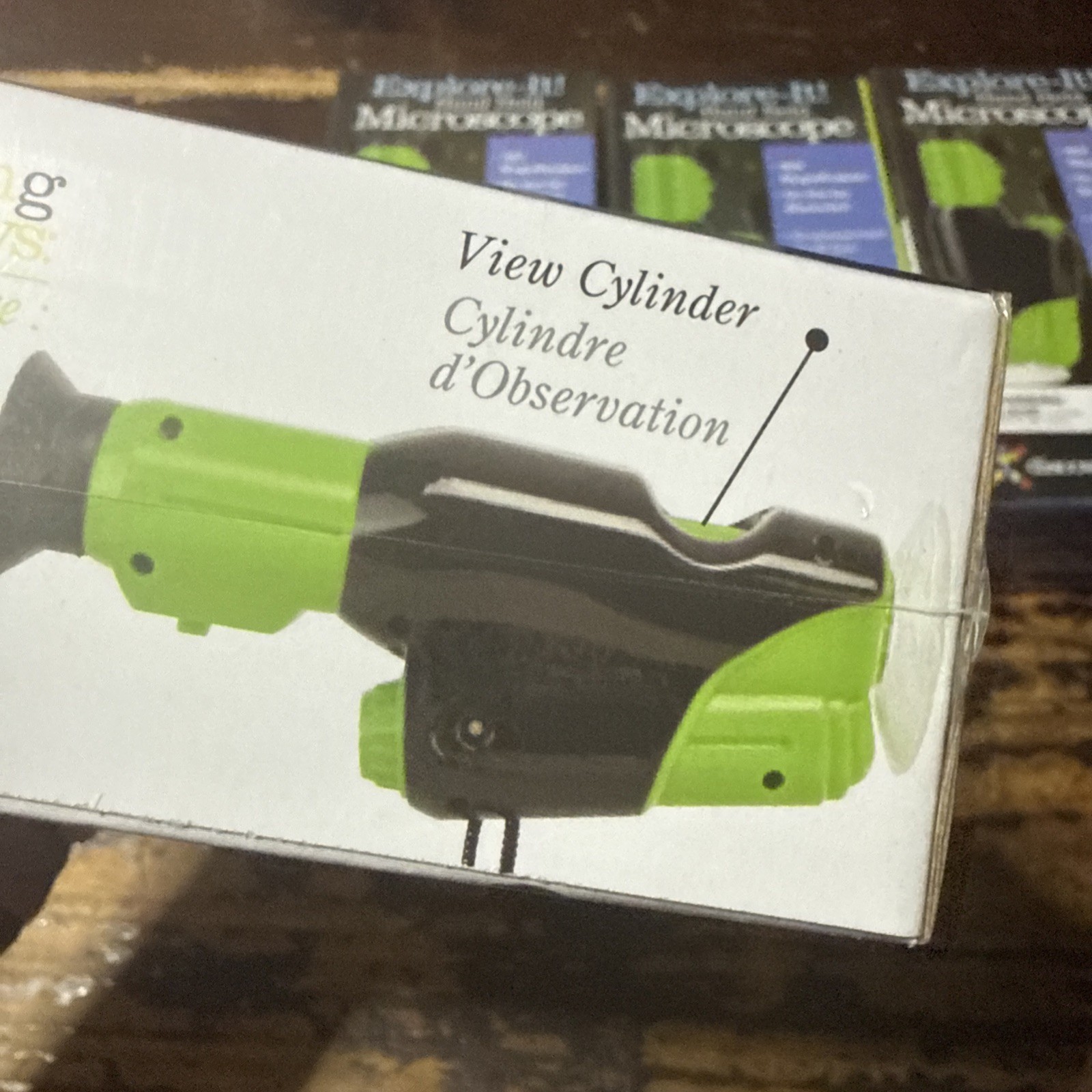 Explore IT! Hand HELD 40X Magnification LED Toy Microscope for Kids, STEM & Educ