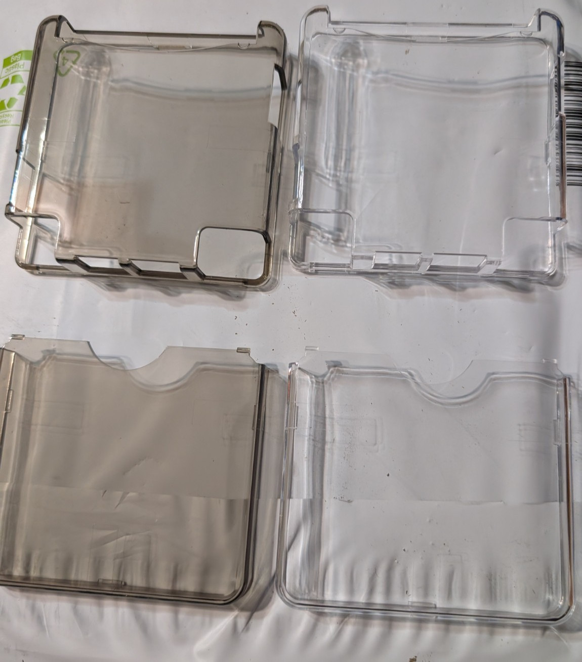 Nintendo Gameboy Advance GBA SP Hard Shell Plastic Case - Clear Or Smoke