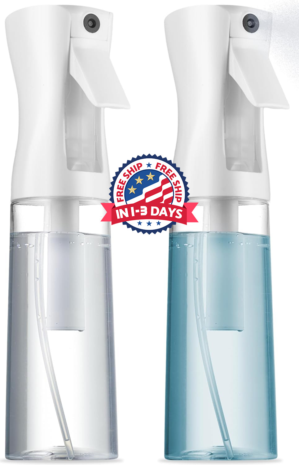 2 botellas rociadoras continuas el cabello rociador de agua ultrafino recargable
