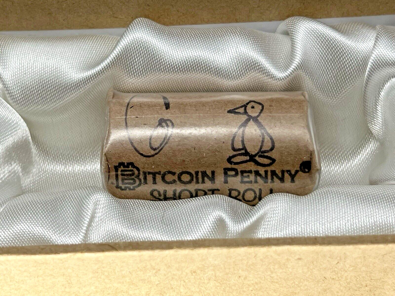 Bit coin Penny Co "BP" AUTOGRAPHED 22' sealed full roll of 20 -Lealana CASASCIUS