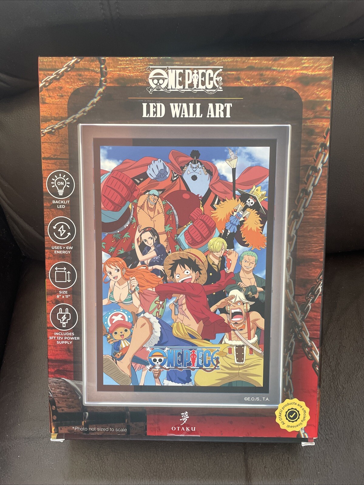 Otaku Lamps One Piece  8" x 11"LED WALL ART Backlit LIMITED Edition