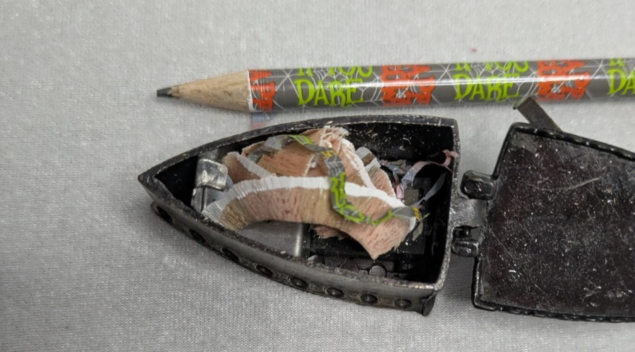 Cast Metal Iron Pencil Sharpener
