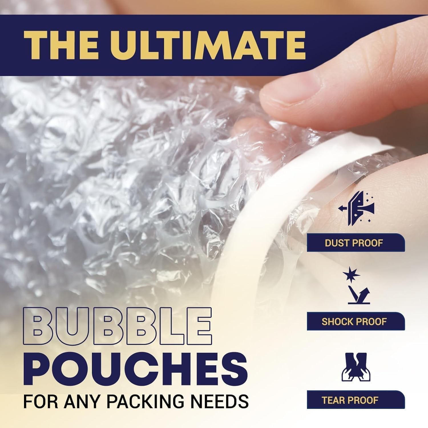 250 Pcs Clear Bubble Pouches 10x15.5'' Self-Seal Bubble Out Bags Double-Wall