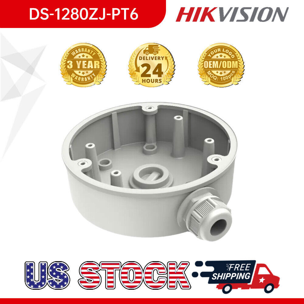 Junction Boxes DS-1280ZJ-PT6 White For IP Cameras