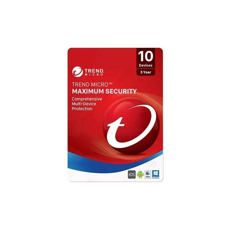 TREND MICRO MAXlMUM SECURITY for 1 or 3 Years & 1 to 10 Devices