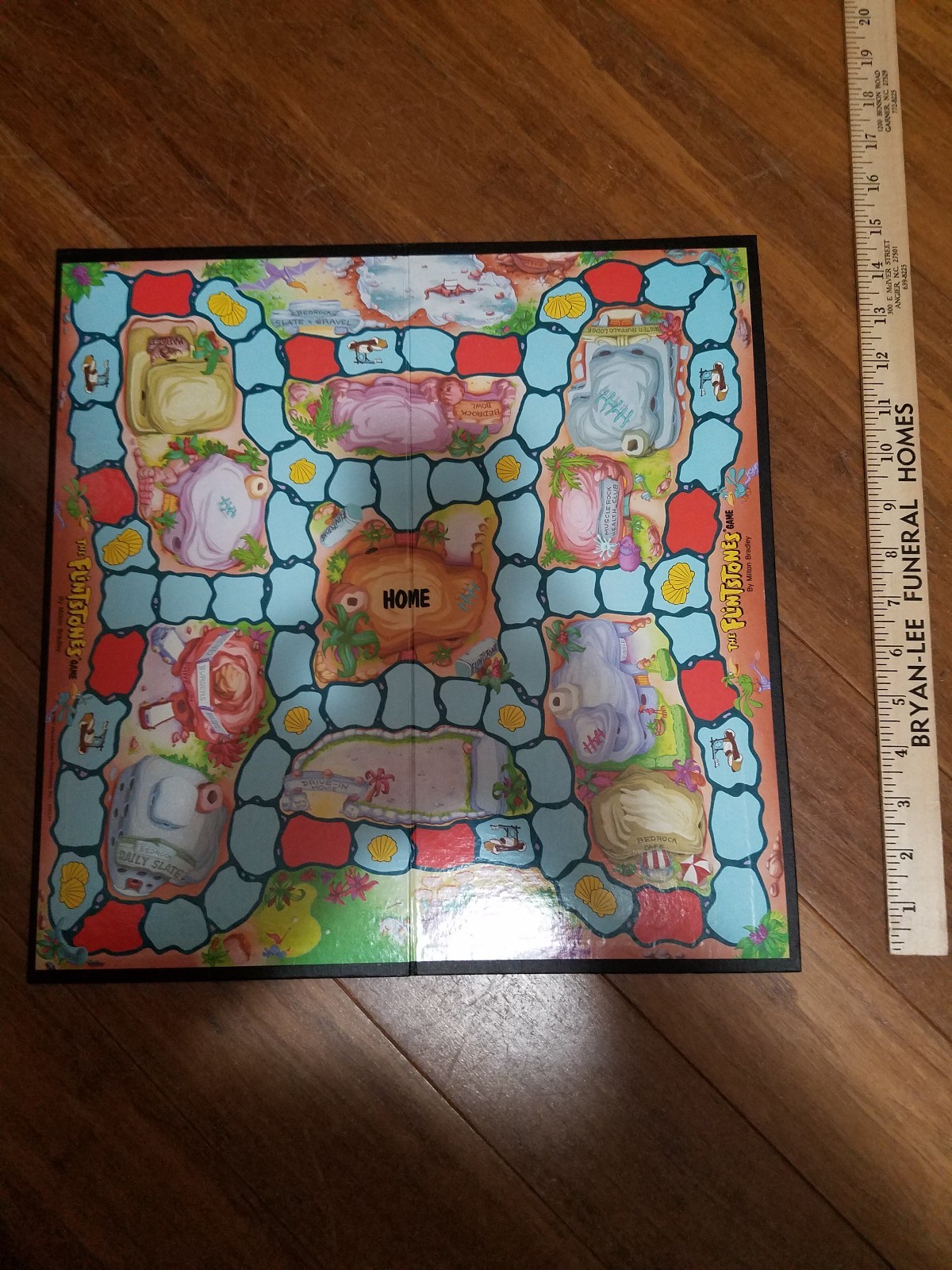The Flintstones Retro Board Game 1991 Milton Bradley game board looks never used