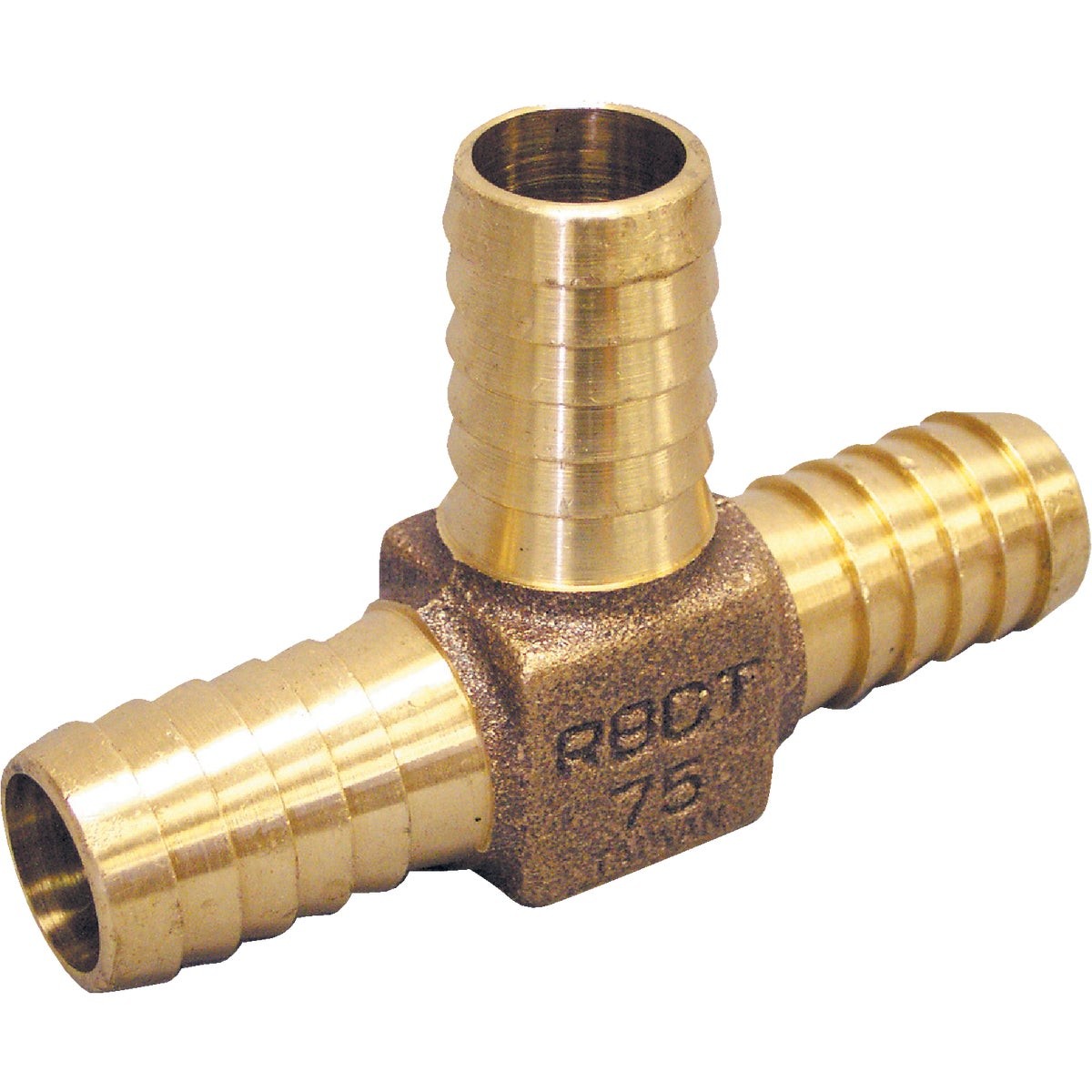 Merrill 3/4 In. Low Lead Brass Barbed Tee RBDTNL75 Merrill RBDTNL75 642367125301