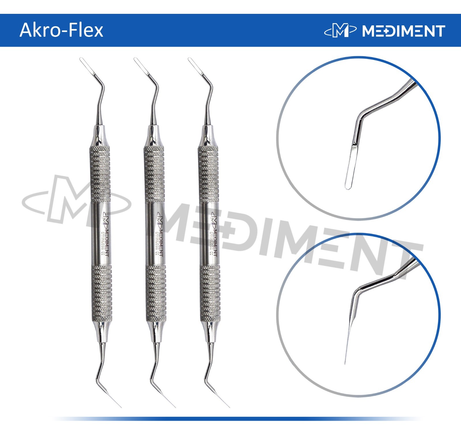 3 Pcs Dental Flexible Composite Akro Flex Filling Instrument  Restorative Kit