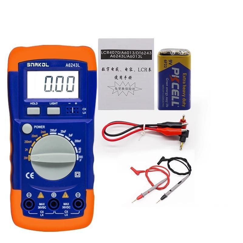 A6243L 200UF 20H Digital Multimeter High Precision Inductance-Capacitance Meter