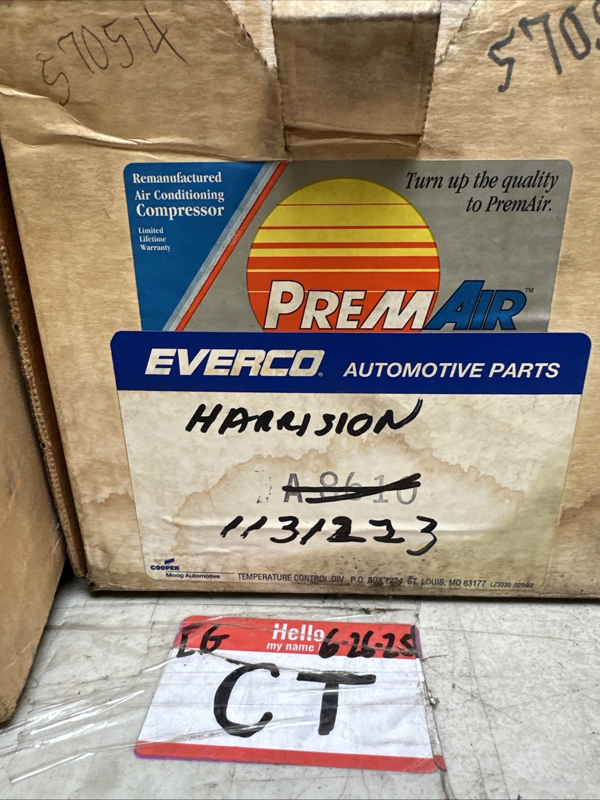 GM A6 A/C Compressor Everco 1131223 1134243 for Chevy GMC Truck 70-90 CASE IH