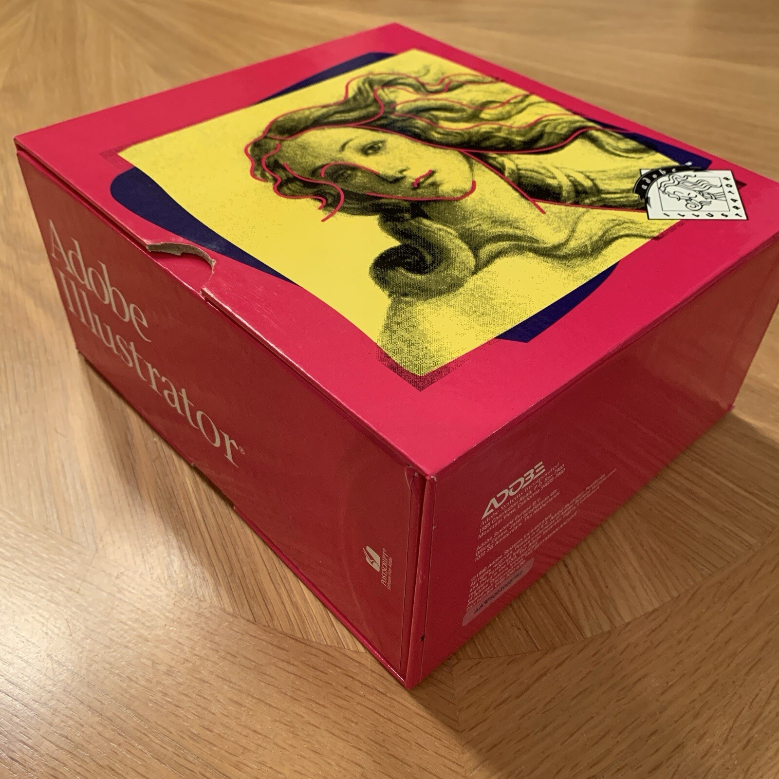 Vintage Adobe Illustrator  1990 Box Retail set ~ for Apple Macintosh