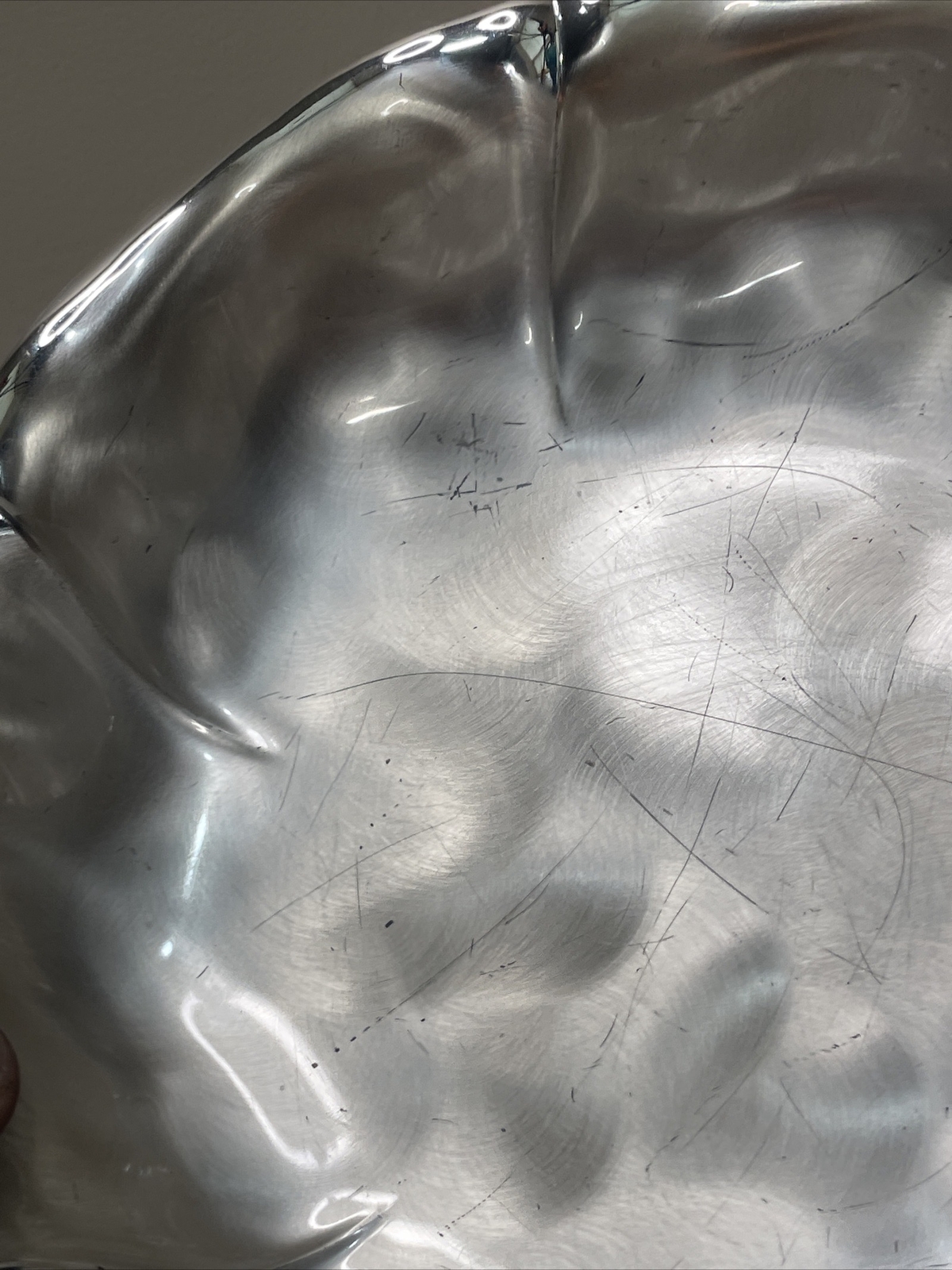 WMF-IKORA silverplate Candy Dish Footed Brushed Design Electro Plate Brass