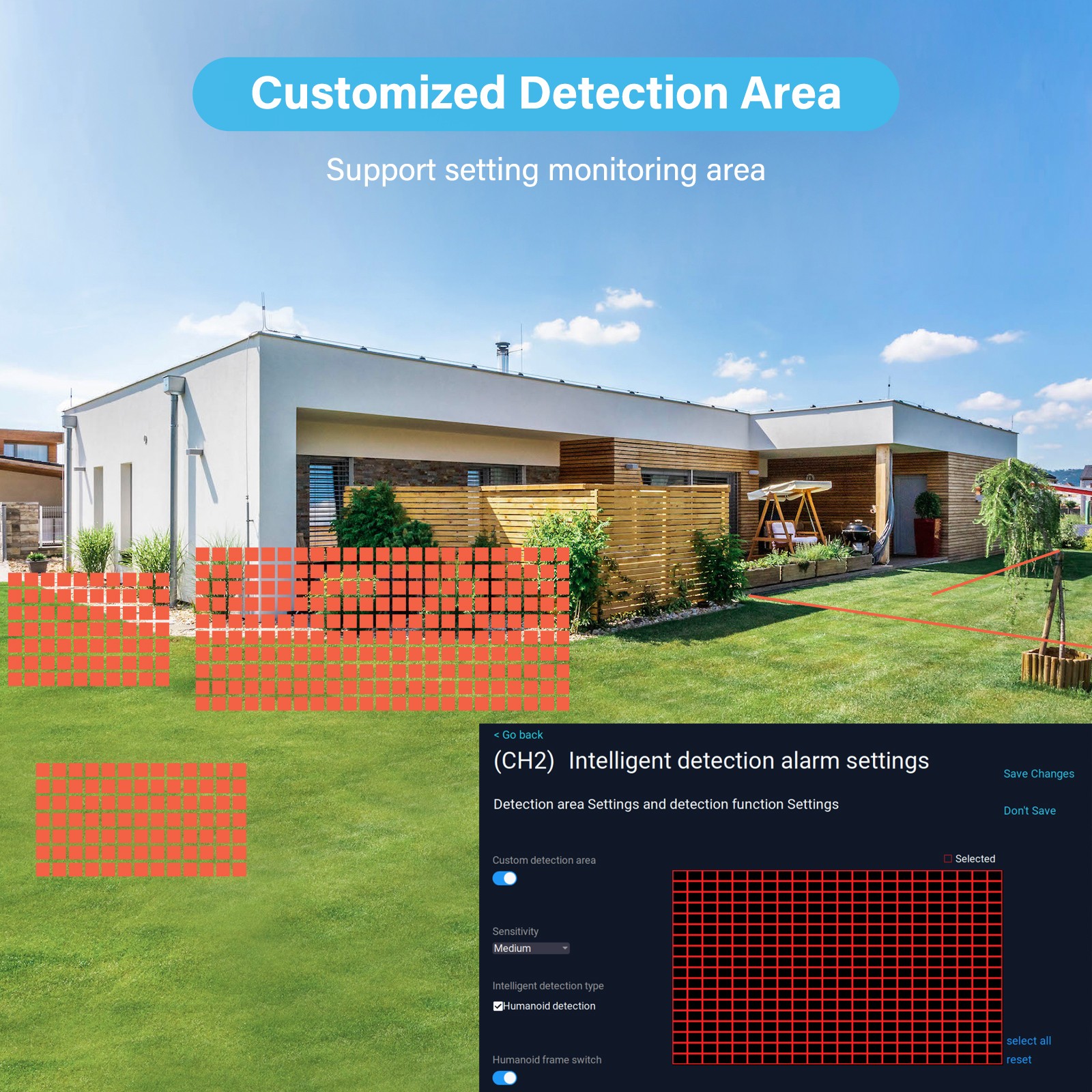 5MP PTZ Security Camera System Outdoor Wireless Audio CCTV 10CH NVR Night Vision