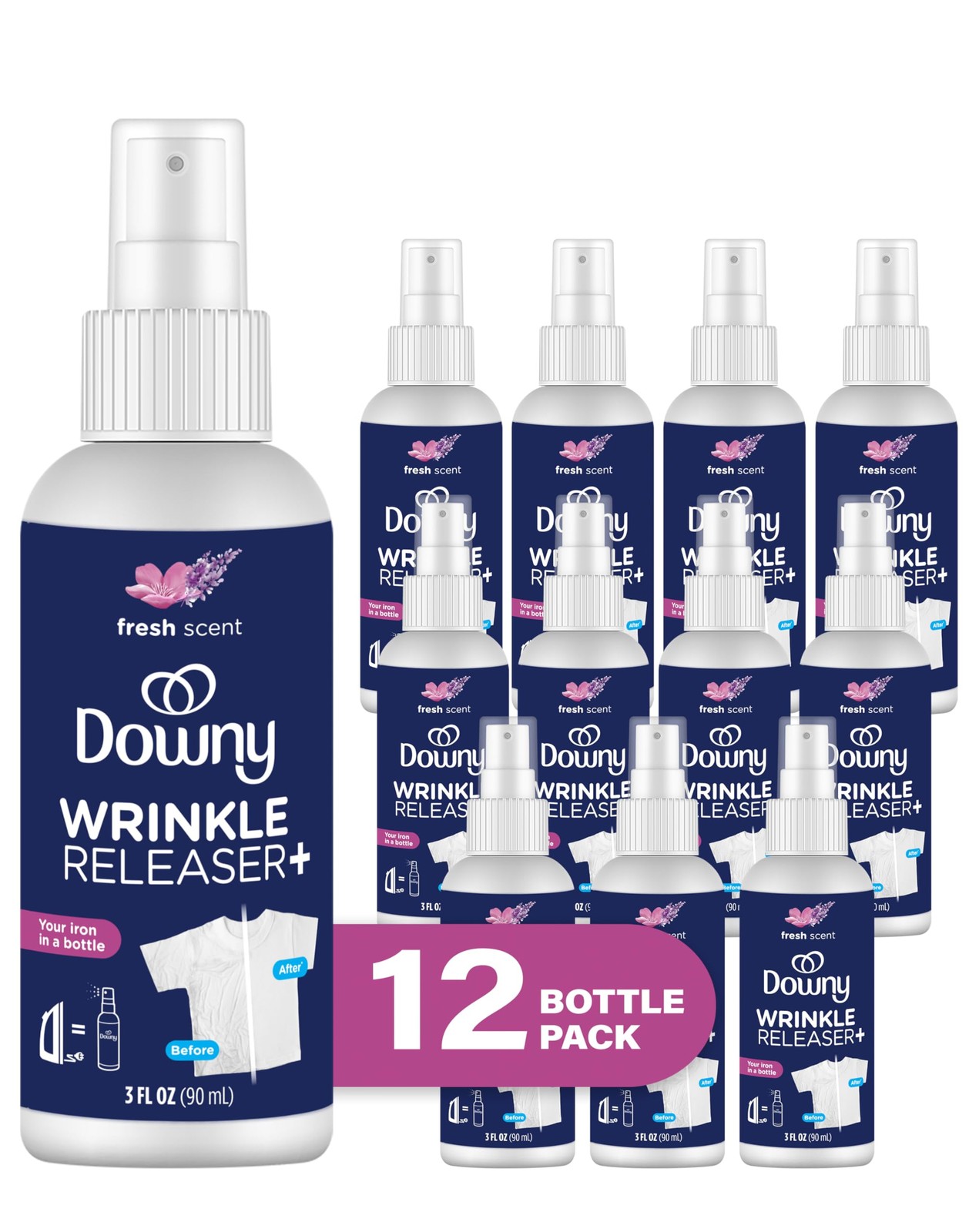 Wrinkle Release Spray Travel Size, All In One Formula, Removes Wrinkles, Stat...