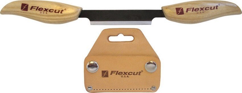 Flexcut Flexible Draw Knife Carbon Steel Carving Tools Blade Wood Handle - KN25