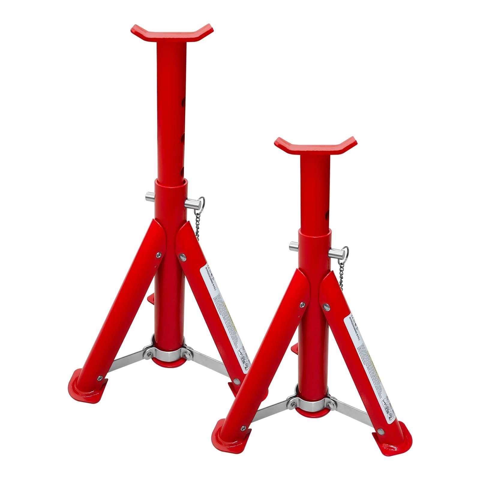 3 Ton Foldable Jack Stands, Adjustable 11.42"-16.06", Safety Pin, Car Lift for S
