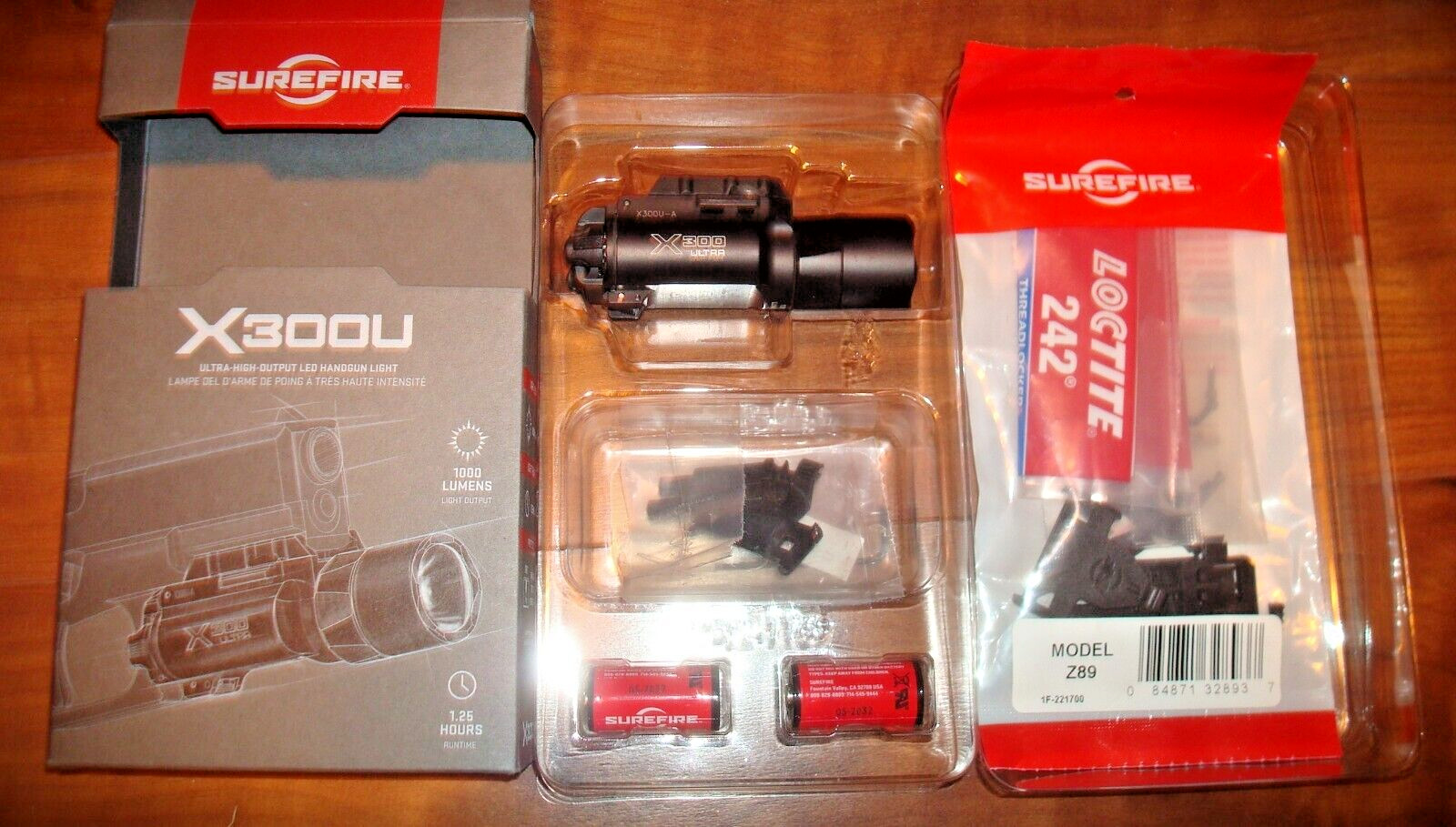 SureFire Black X300U-A with Z89 Mount Parts Kit