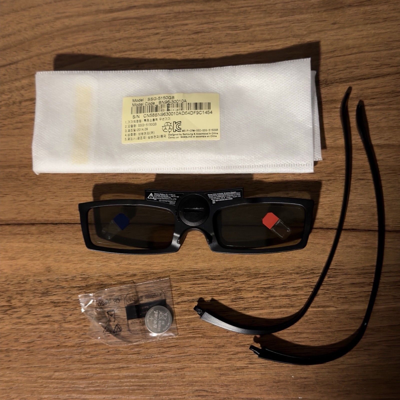 Samsung SSG-5150GB 3D Active Glasses No Original Brown Box Or Manual