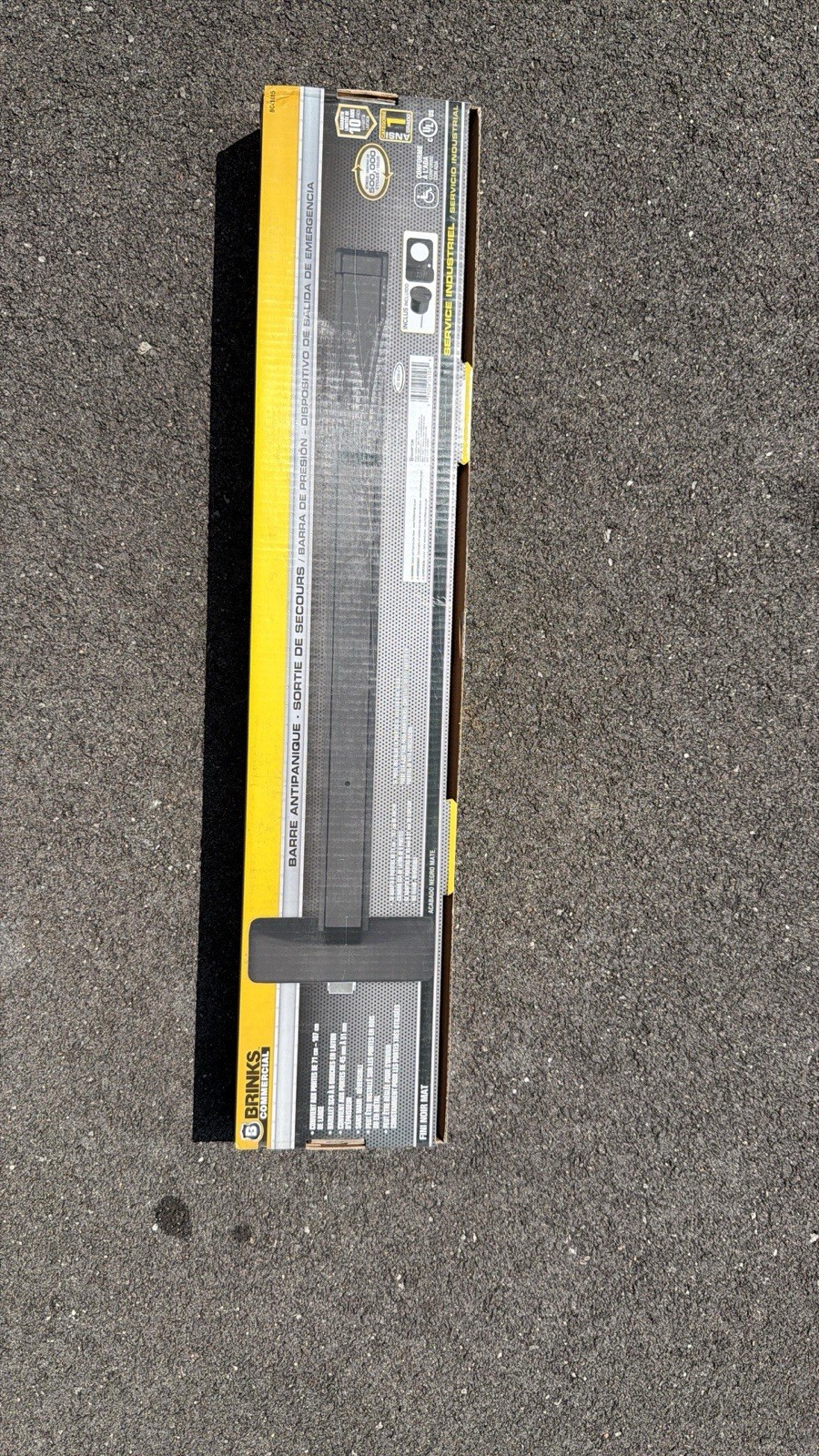 Brinks Matte Black Steel Exit Device Model Bc41015 For Doors 28-42 Inches