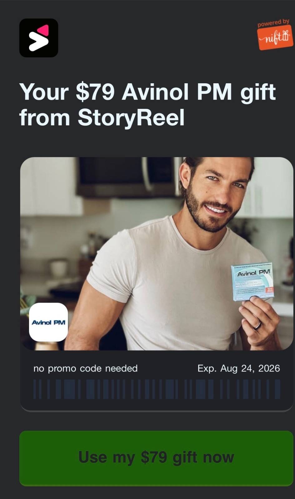$79 Nift E-gift card for sell