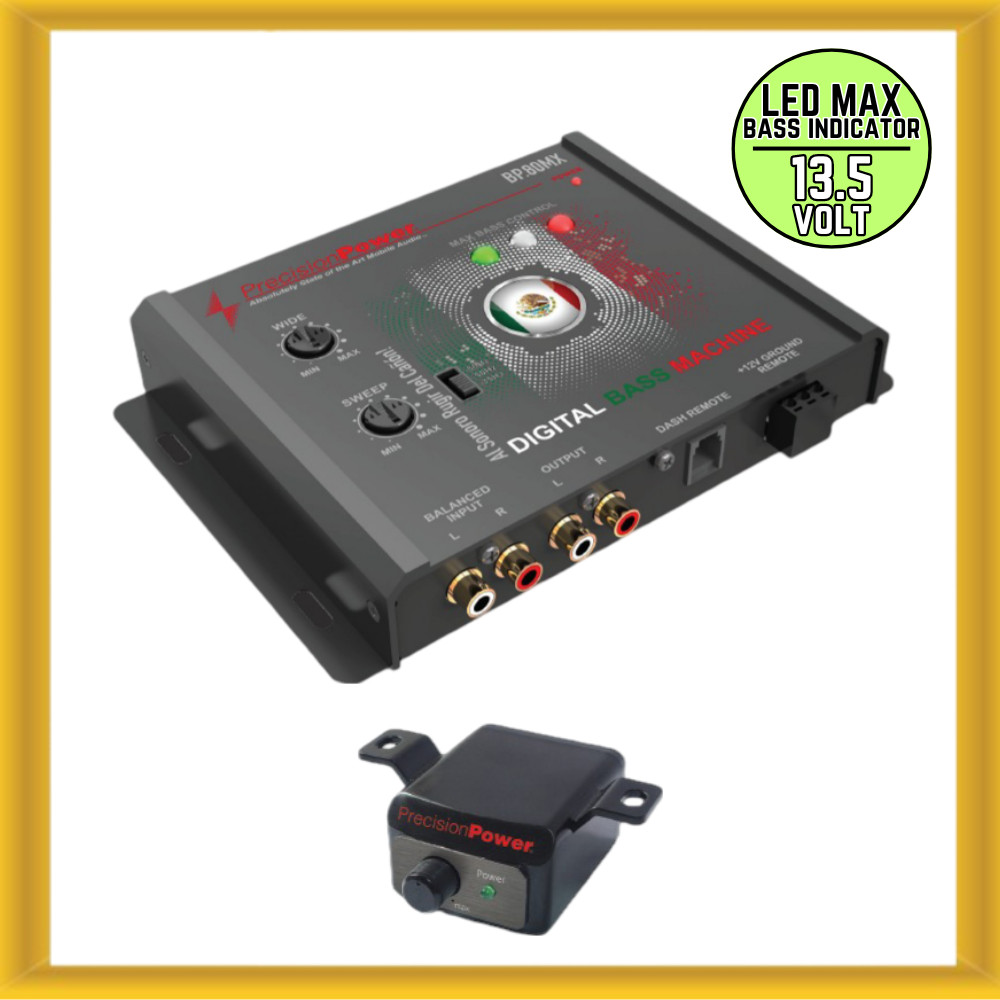 2024 Precision Power BP.80MX Bass Restoration Processor with LED Bass Indicator