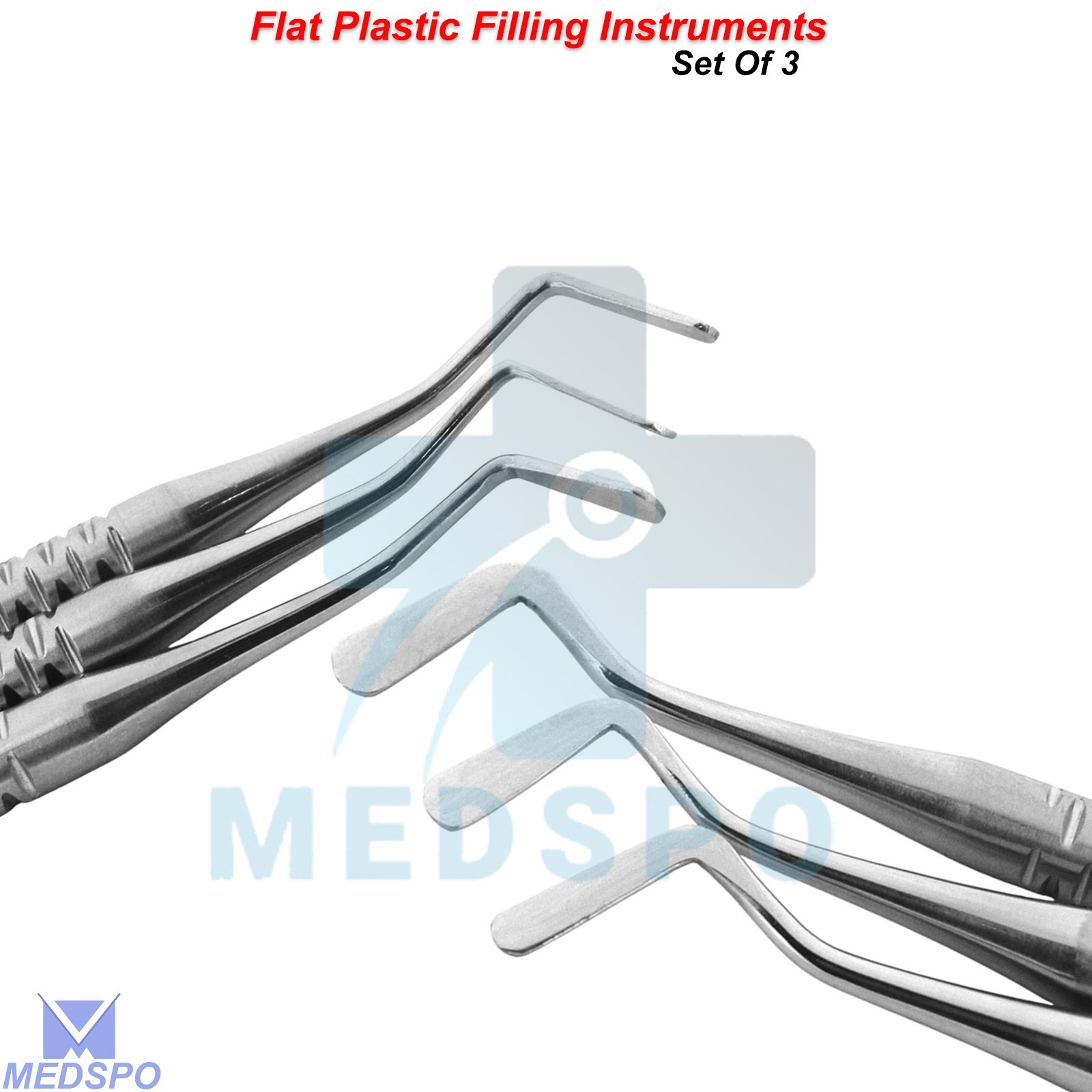 Flat Plastic Composite Filling Tools Dental Restorative Double Ended Instruments