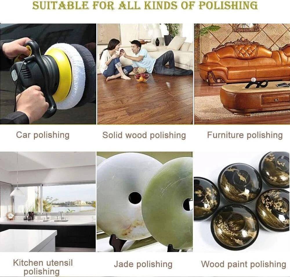 10X Ultra Soft Wool Polisher Bonnet Covers Compatible 9 10 Inch Car Buffer