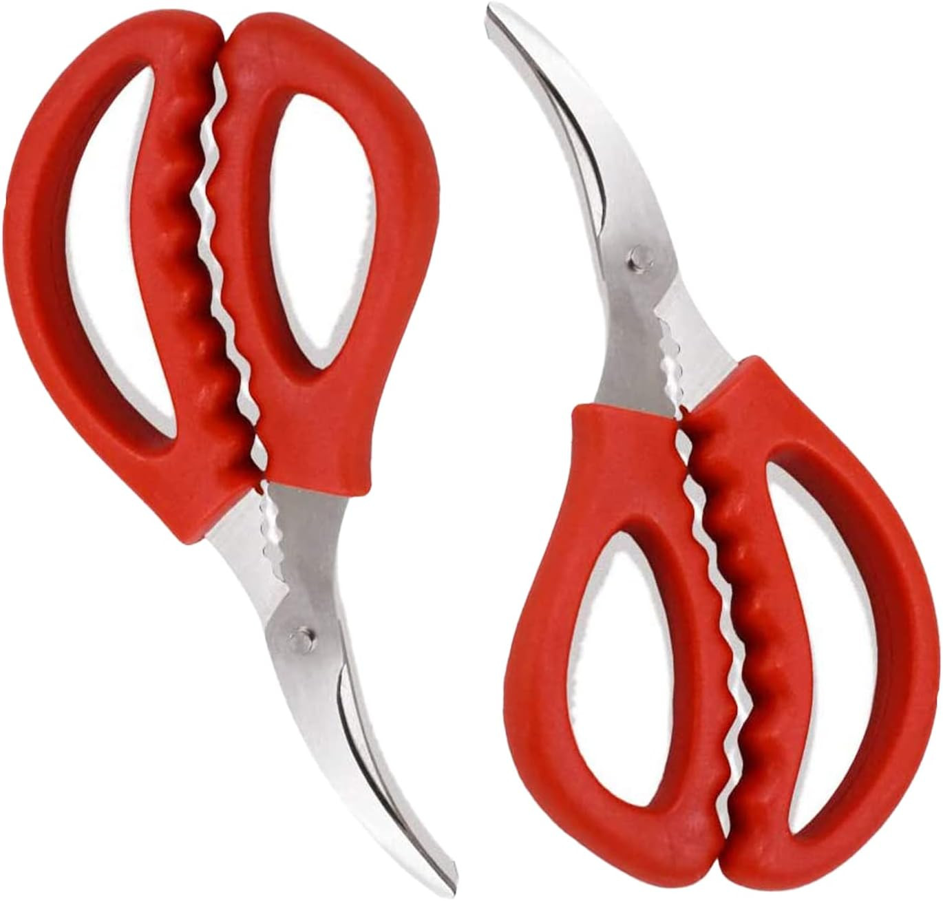 2 Pack Seafood Scissor Seafood Fish Crab Shrimp Lobster Scissors Stainless Steel