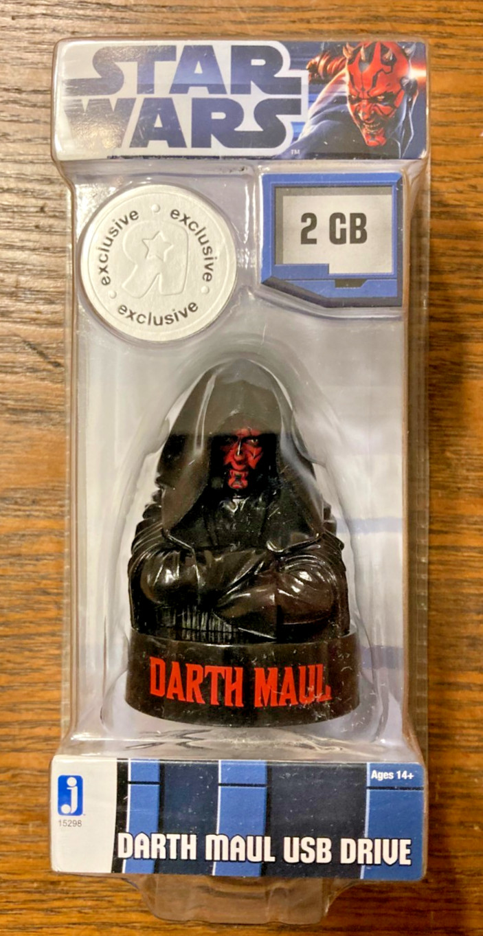 Star Wars Darth Maul 2GB USB Flash Drive – Toys R Us Exclusive – Sealed