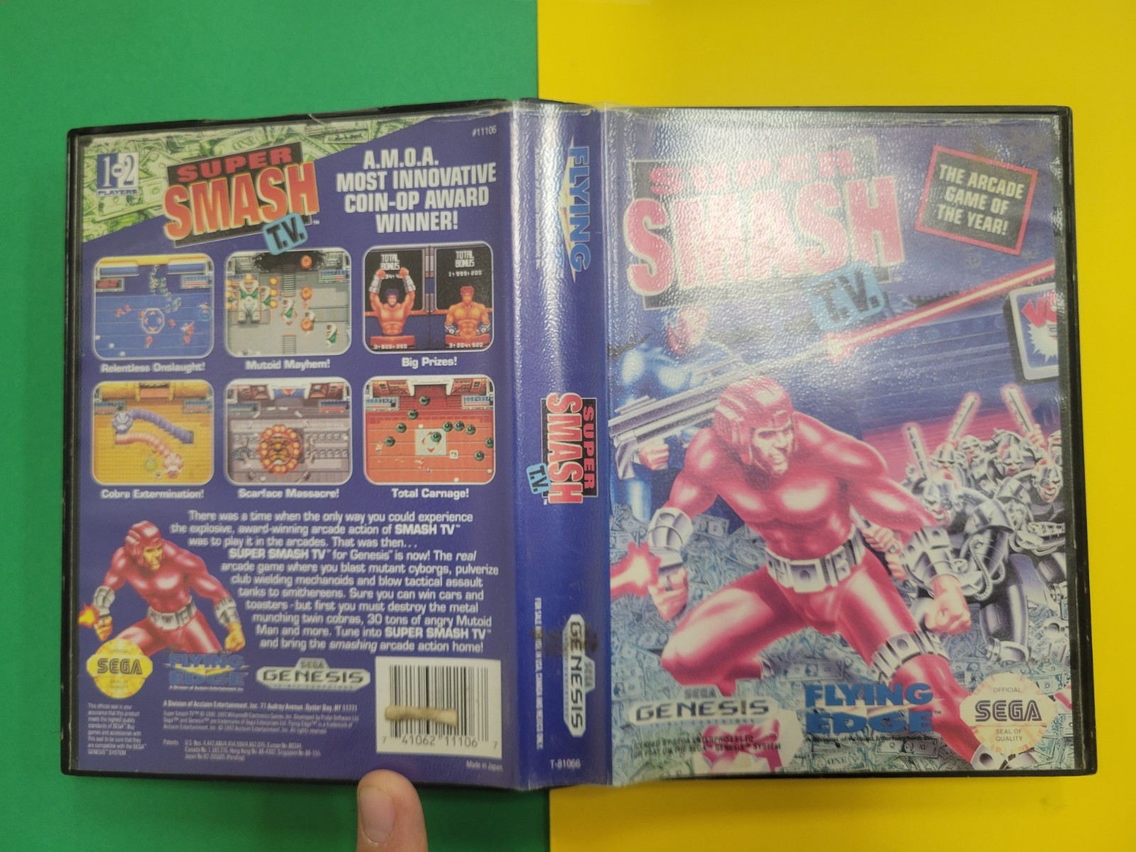 Super Smash TV Sega Genesis Case Only