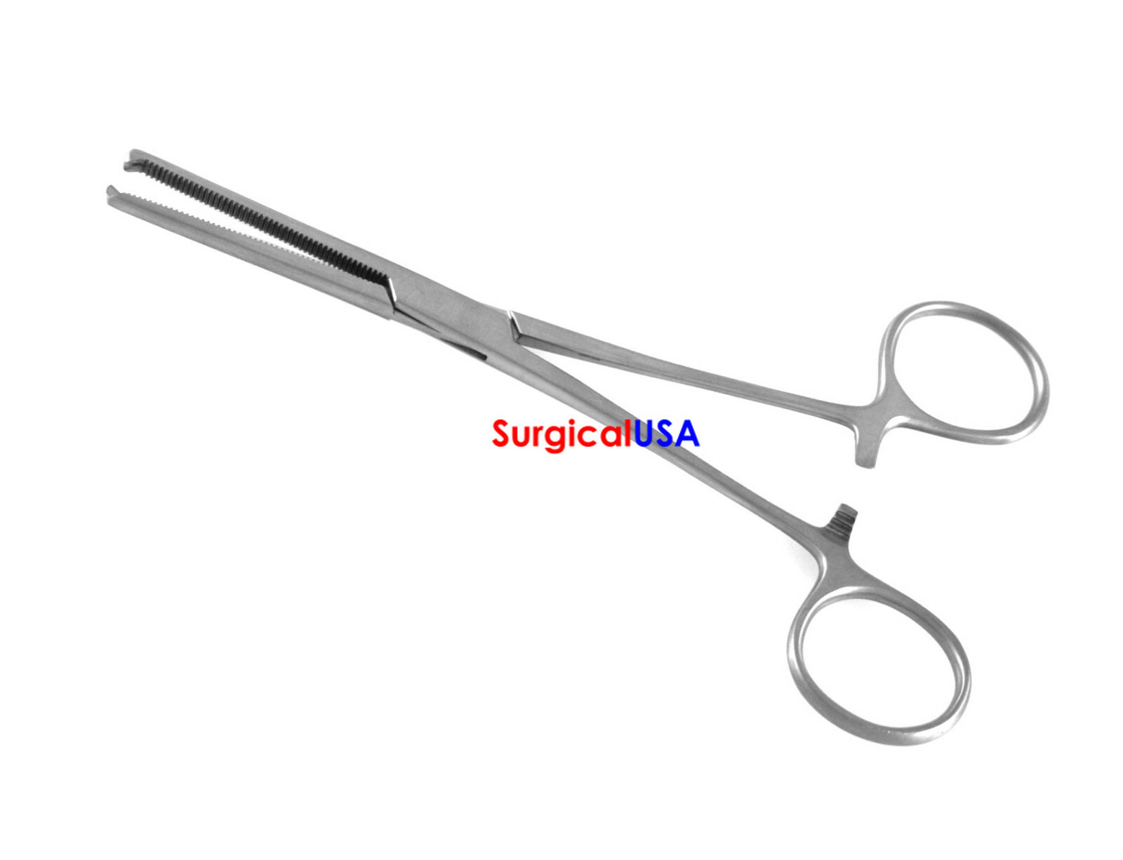 Rochester Ochsner Forceps Straight 8" Horizontal Serrated Jaws with Teeth