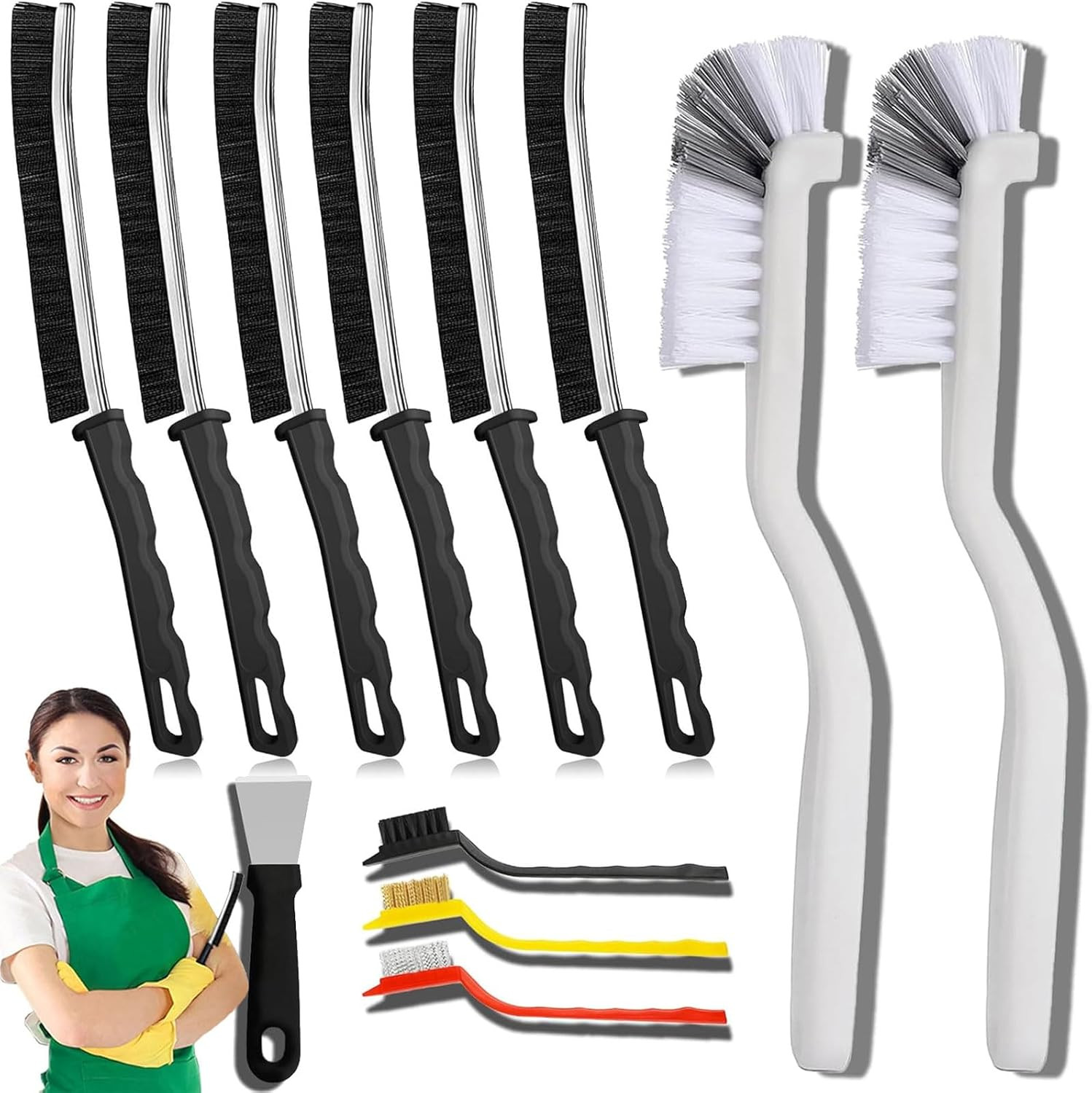 Crevice Cleaning Brush - Grout Scrub Brush, House Cleaning Supplies, Gap Cleanin